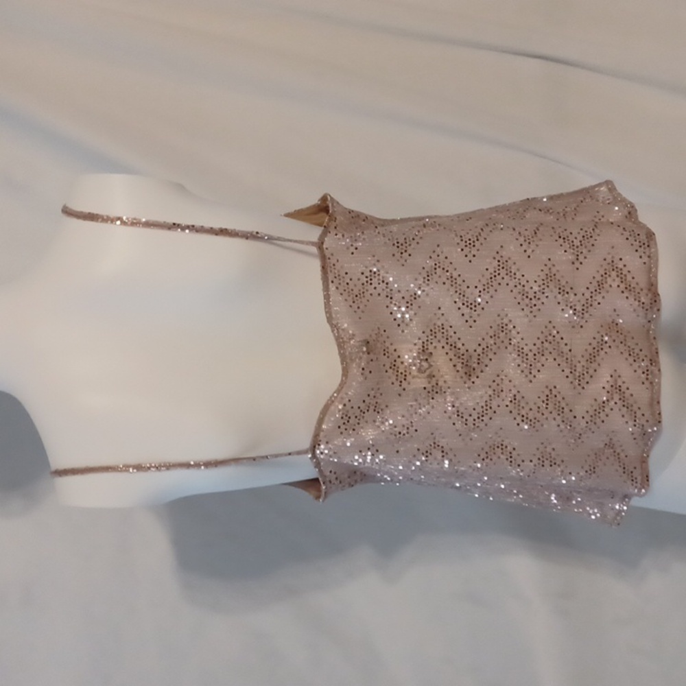 Miss Selfridge Sequin Embellished Spaghetti Strap Top New - Picture 5 of 7